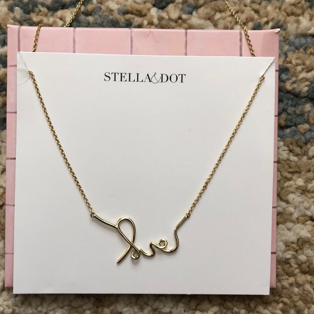 Stella and Dot Love Necklace - Gold